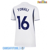 Camisa de time de futebol Tottenham Hotspur Sandro Tonali #16 Replicas 1º Equipamento Feminina 2026-27 Manga Curta